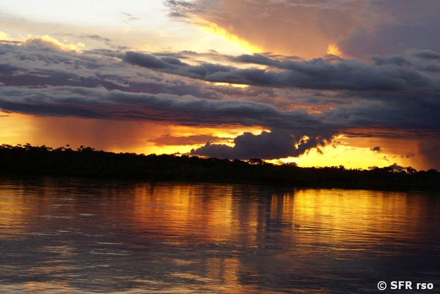 Peru Napo Flussstimmungen, Ecuador