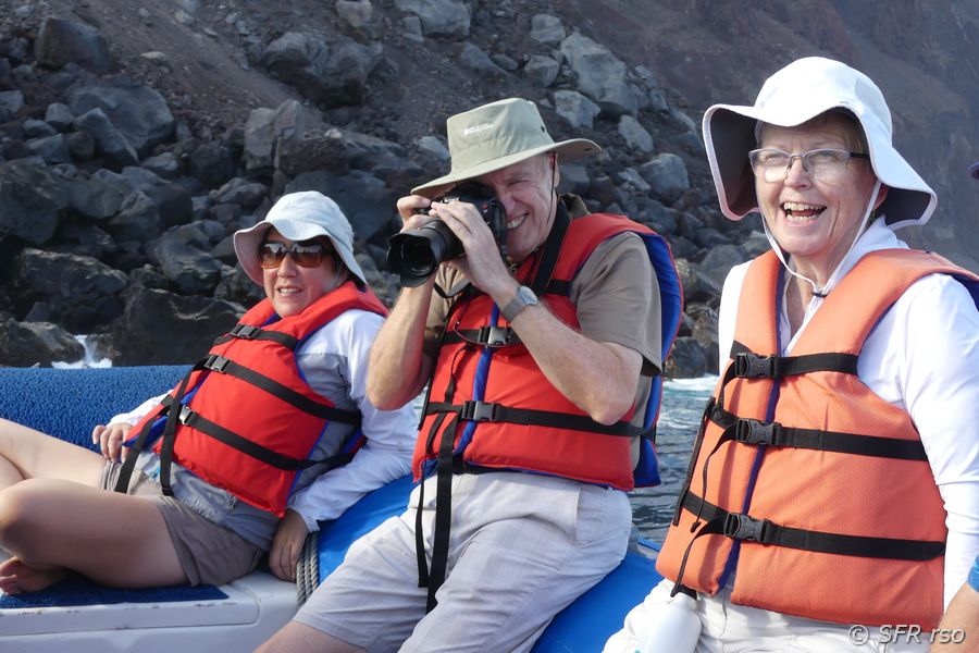 Bootsfahrt in Punta Vicente Roca, Galapagos