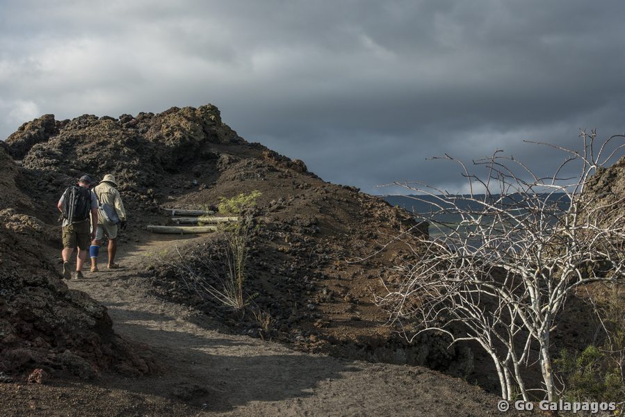 Wanderung am Tuffkegel, Galapagos