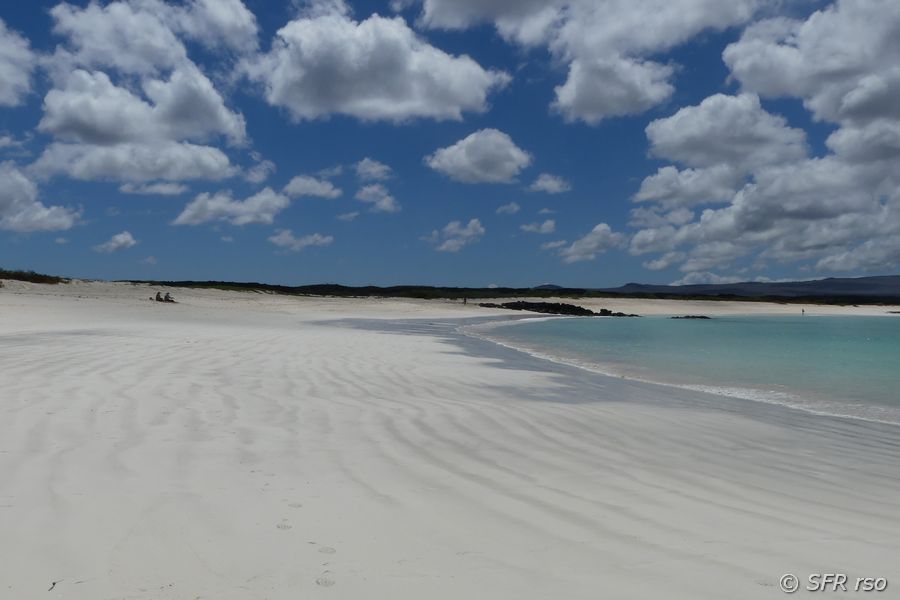 Sandstrand in Cerro Brujo, Galapagos