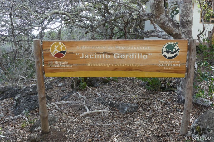 Schild im Informationszentrum von San Cristóbal, Galapagos