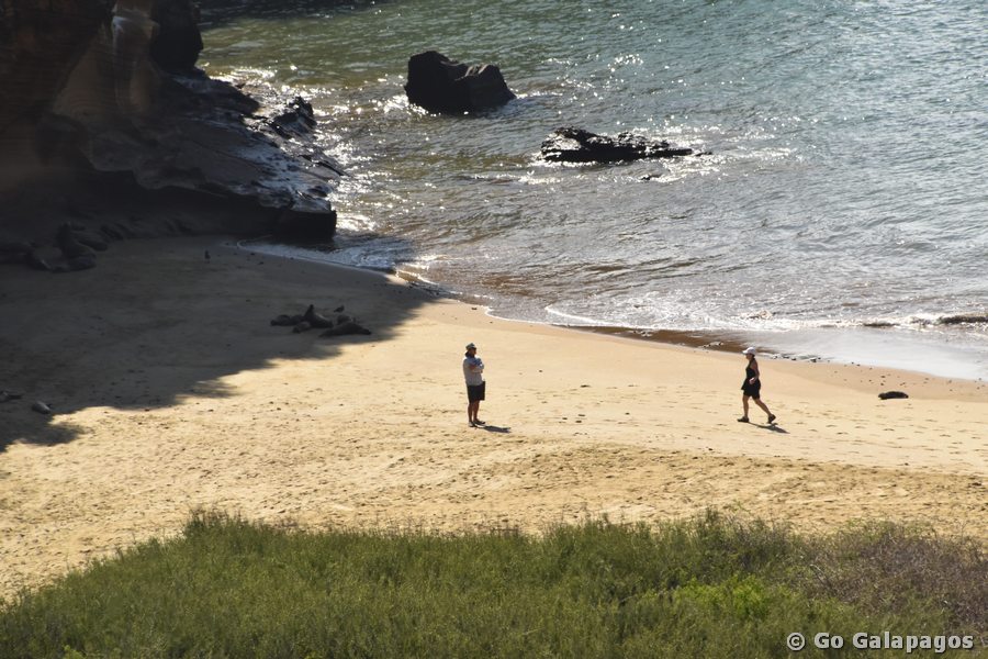 Sandbucht in Punta Pitt, Galapagos
