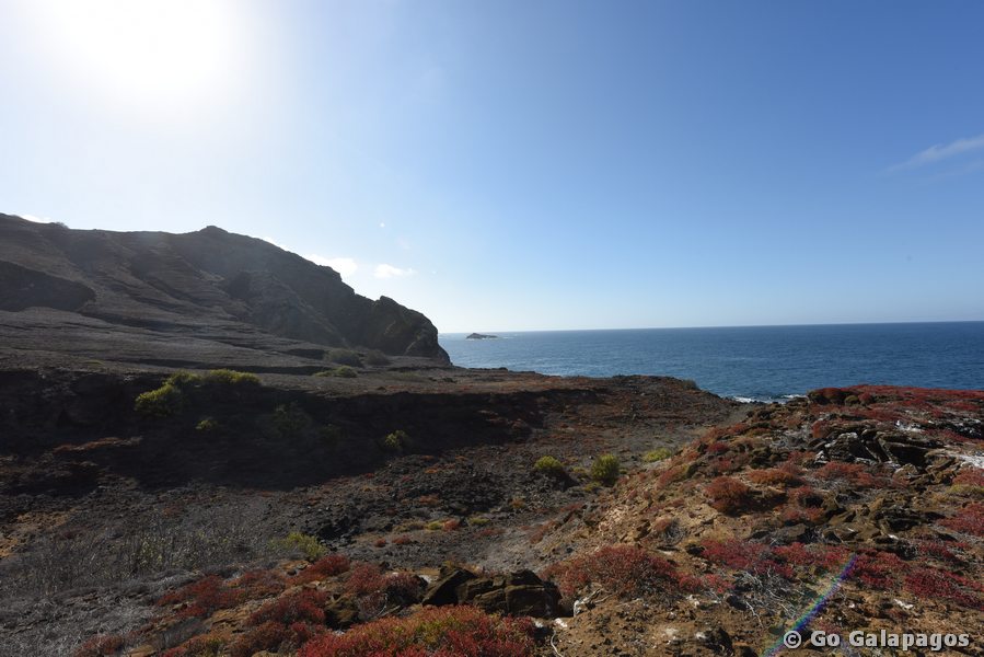 Steilküste in Punta Pitt, Galapagos